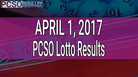 EZ2 RESULT April 1 2017 .